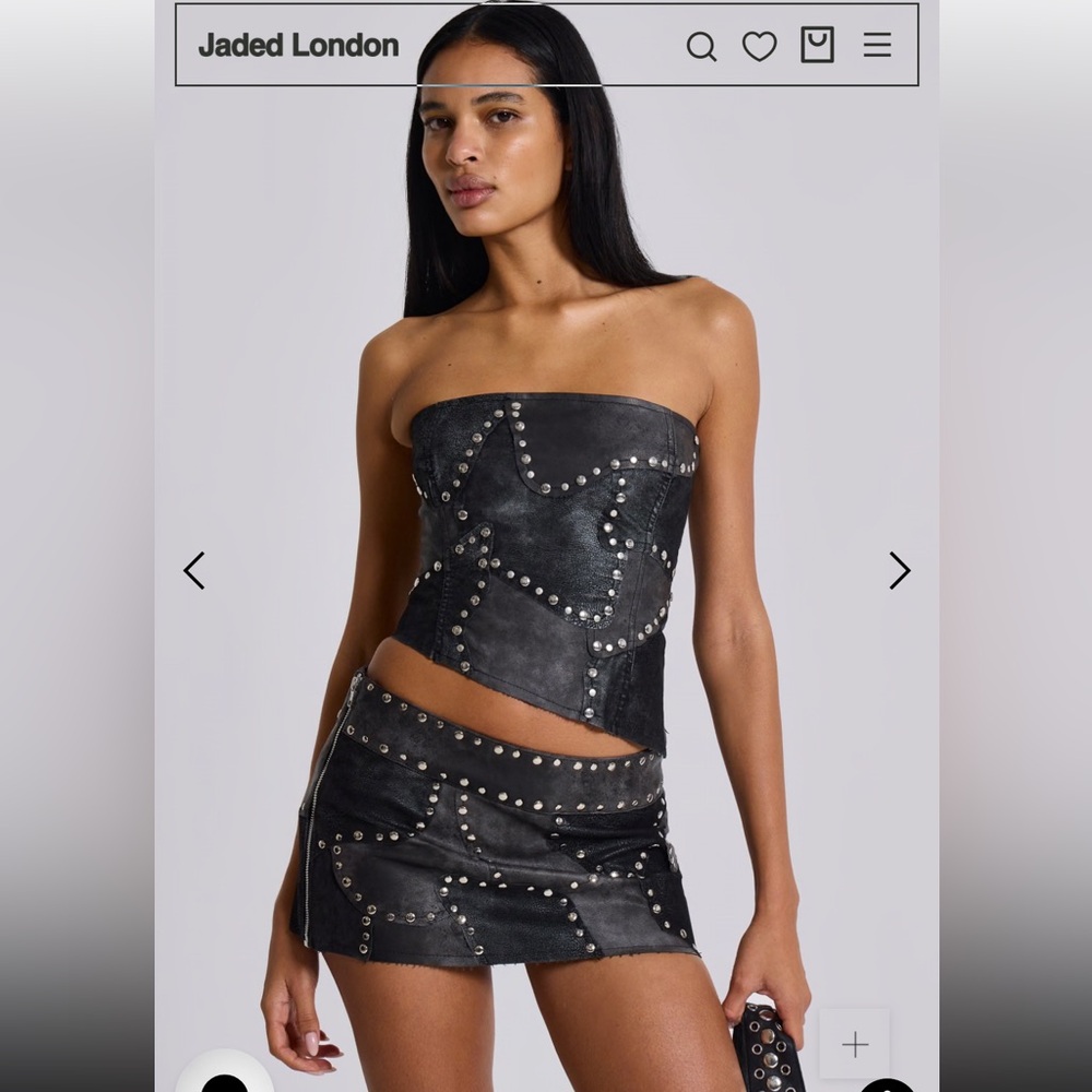 Jaded London Shadow Studded Set